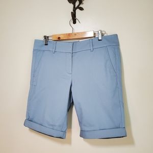 Loft outlet women's bermuda roll short, light greyish blue  sz 10